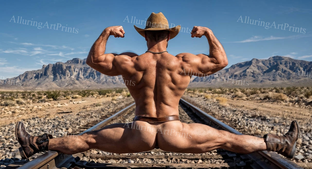 Nude Male Model Muscular Buns- G795