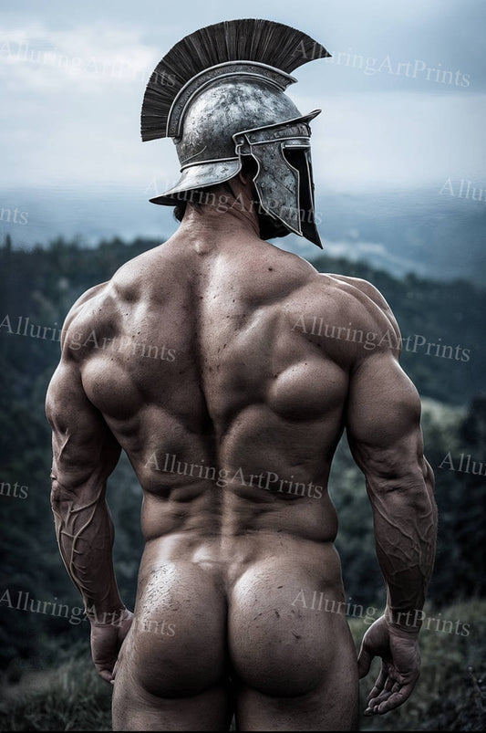 Nude Male Model Muscular Buns- G833