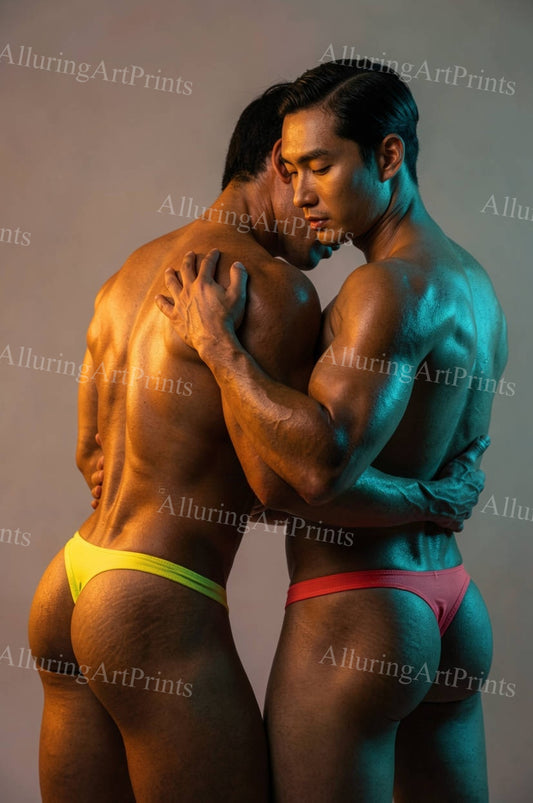 Nude Male Models Muscular Buns- G843