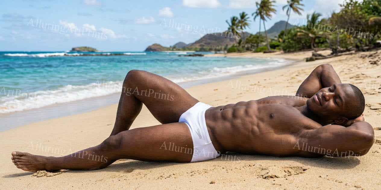 Black Male Model Muscular - G860