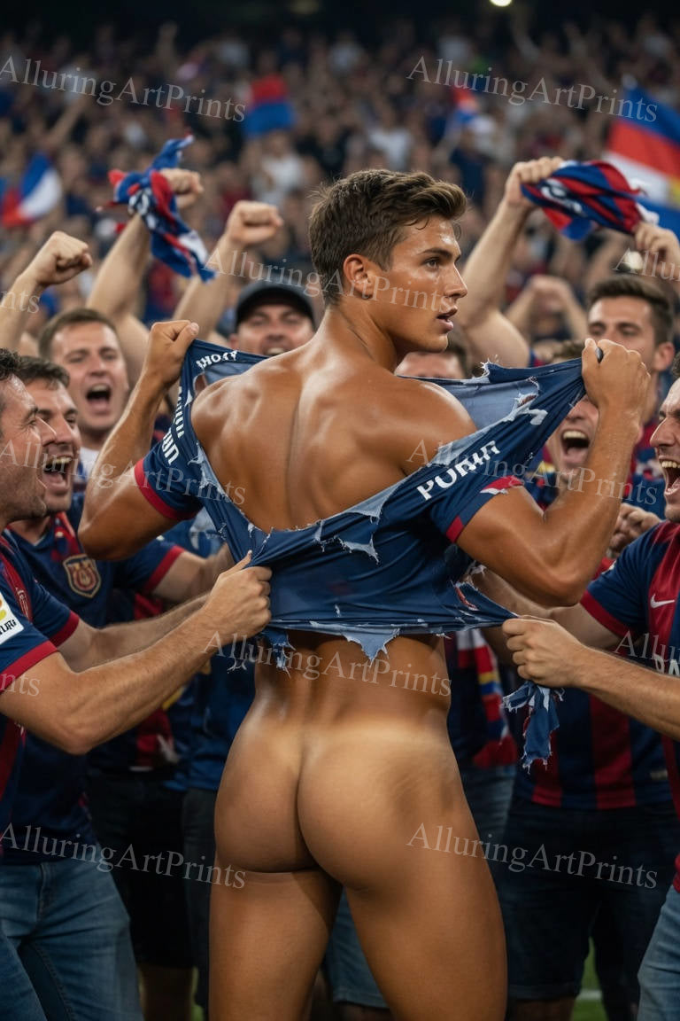 Nude Male Model Muscular Buns- G871