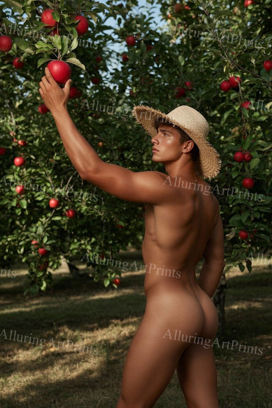 Nude Male Model Muscular Buns- G908