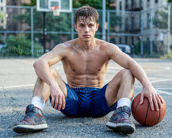 Male Model Athlete Muscular Digital Art AI Fantasy - G99