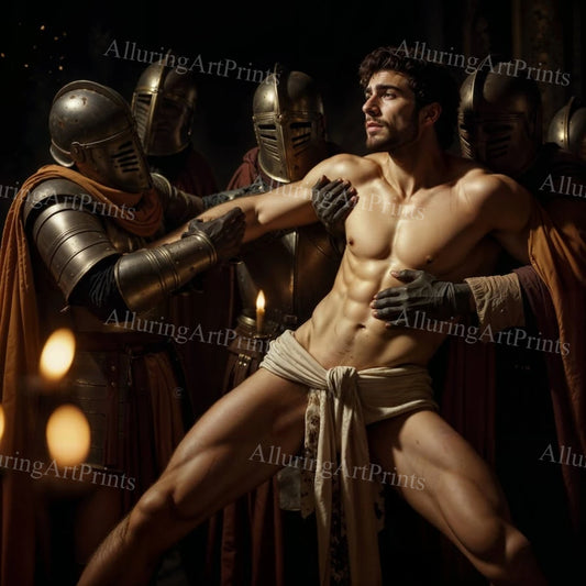 Male Models Muscular Digital Art AI Fantasy - H164