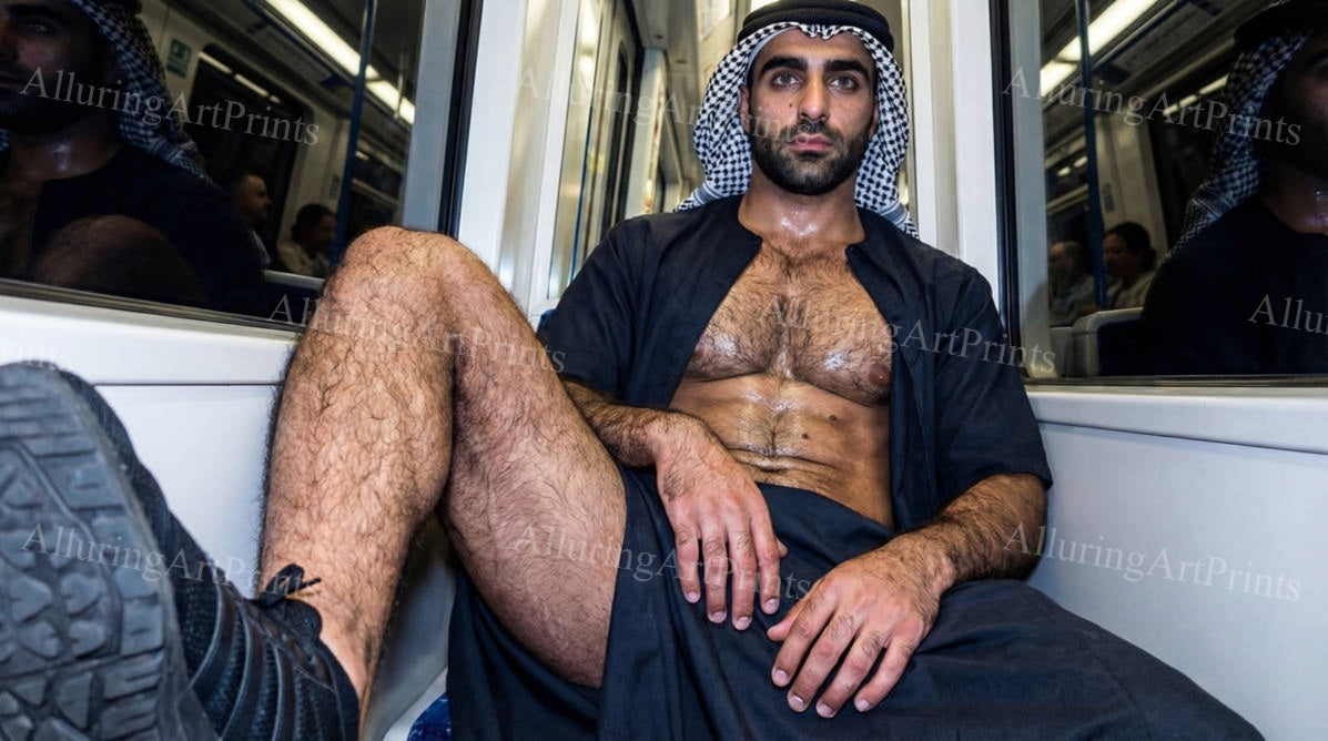 Male Model Hairy Muscular - H217