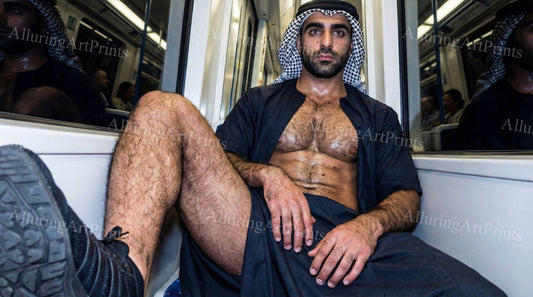 Male Model Hairy Muscular - H217