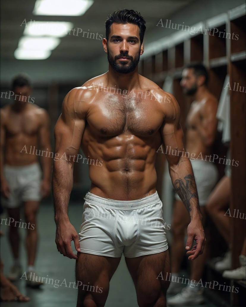 Male Model Hairy Muscular - H218