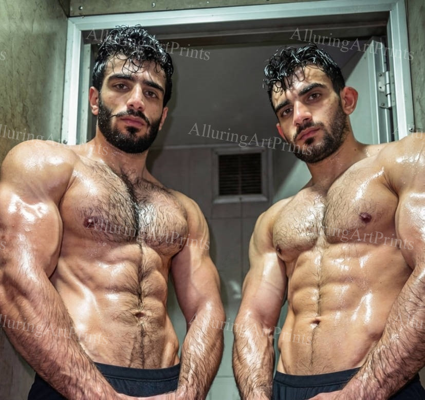 Male Models Hairy Muscular - H222