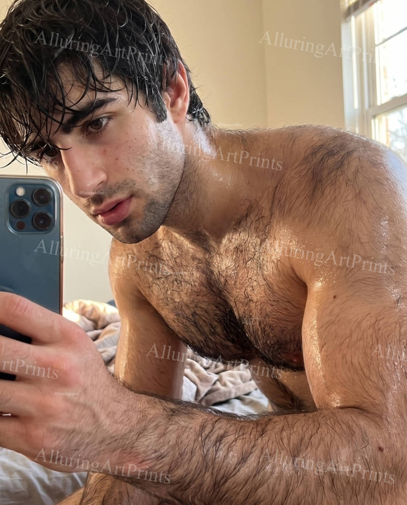 Male Model Hairy Muscular - H229
