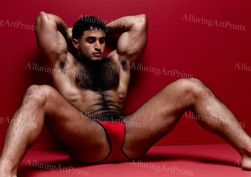 Black Male Model Muscular - H40