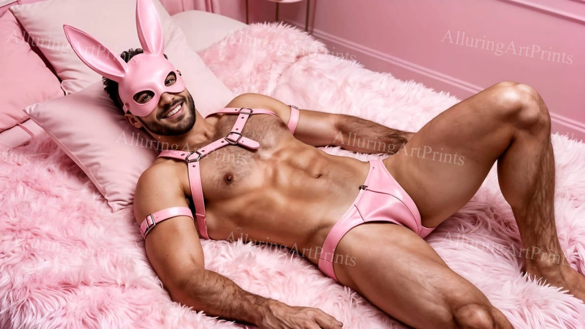 Male Model Muscular Digital Art AI Fantasy - H716