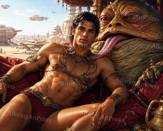Male Model Muscular Digital Art AI Fantasy - H93