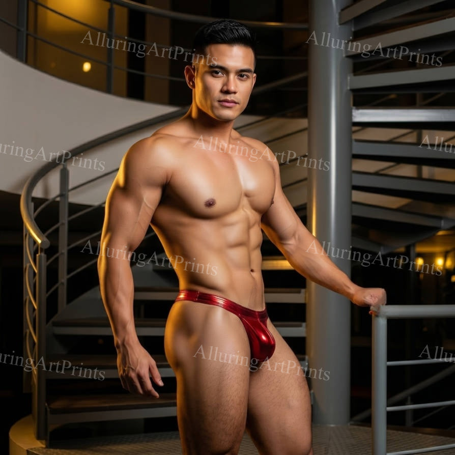 Asian Male Model Muscular - H946