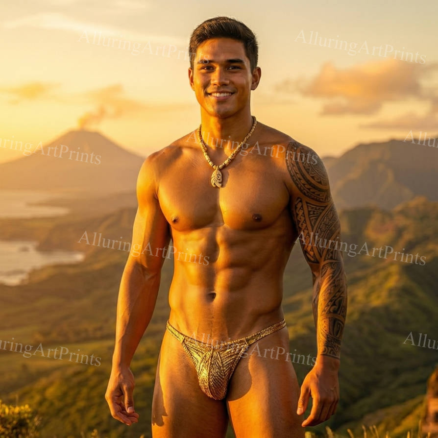 Asian Male Model Muscular - H951