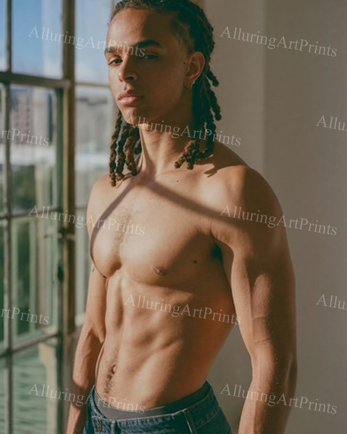 Black Male Model Muscular - HH15