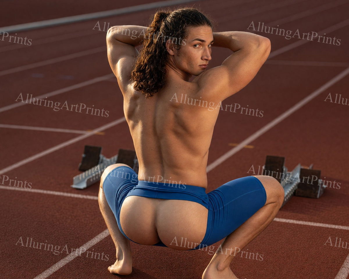 Athlete Male Model Muscular - HH160
