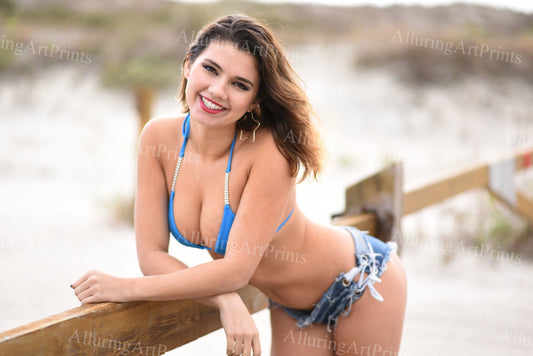 Risque Brunette Model - HH572