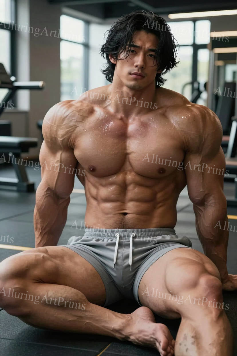 Asian Male Model Muscular - J260
