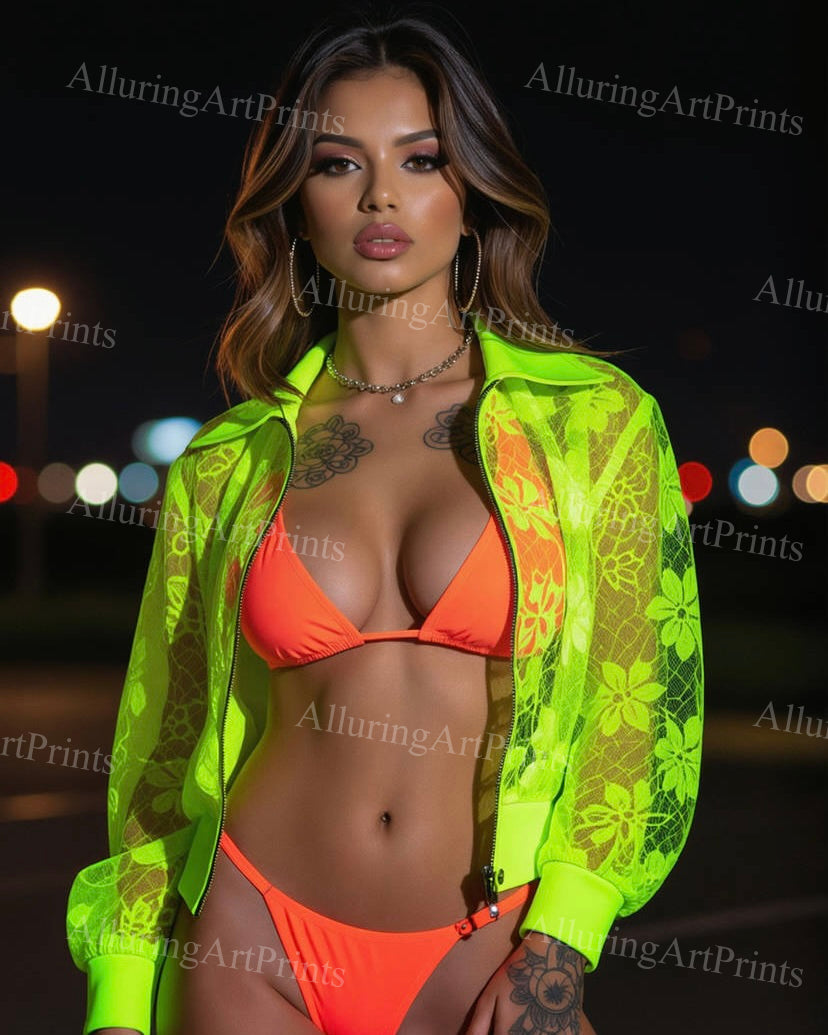 Risque Asian Model Female Digital Art AI Fantasy - M261