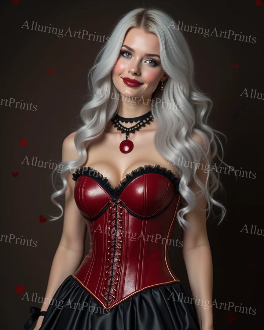 Risque Blonde Model Female Digital Art AI Fantasy - M333