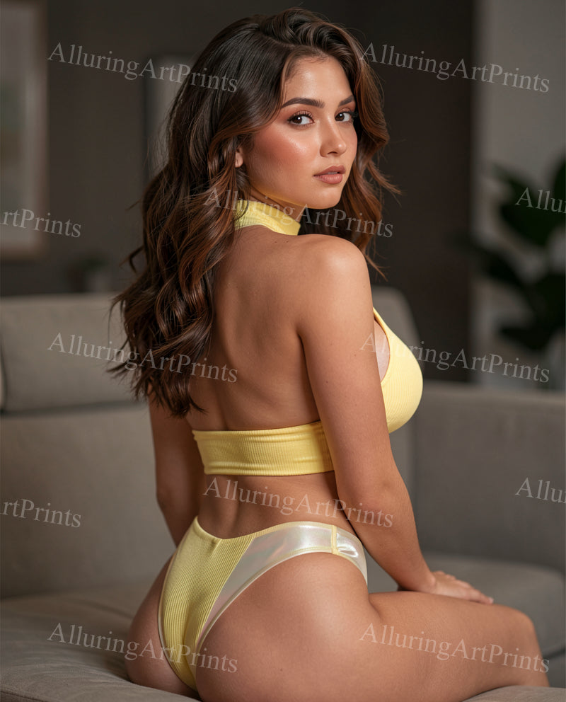 Risque Latina Model Female Digital Art AI Fantasy - M580