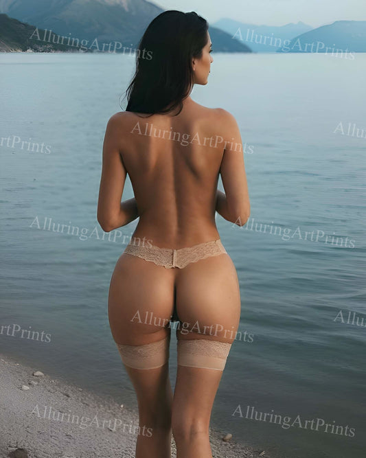 Nude Brunette Model - MM353