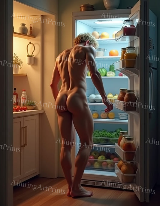Male Model Slender Digital Art AI Fantasy - UU1002