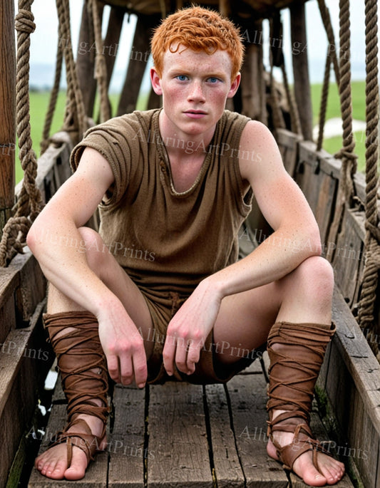 Male Model Slender Digital Art AI Fantasy - UU1209