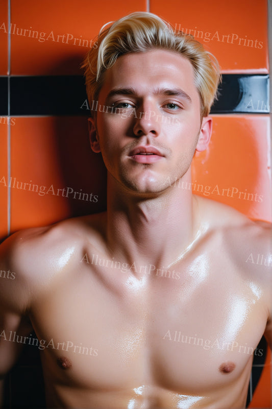 Male Model Muscular Digital Art AI Fantasy - UU1217