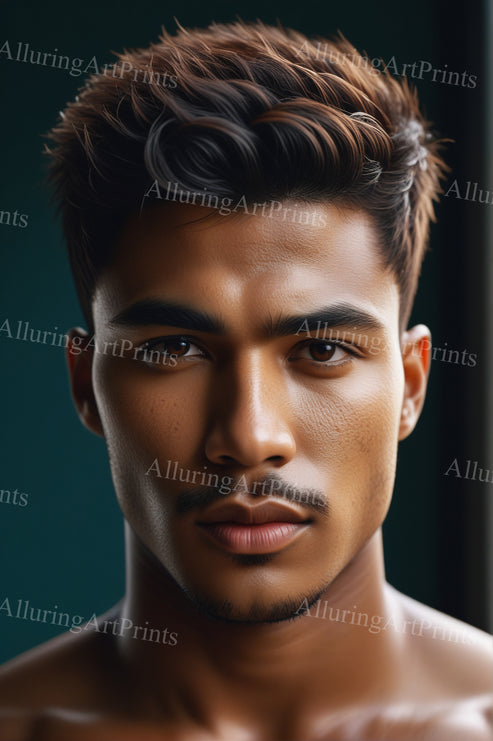 Black Male Model Muscular Digital Art AI Fantasy - UU944 ...