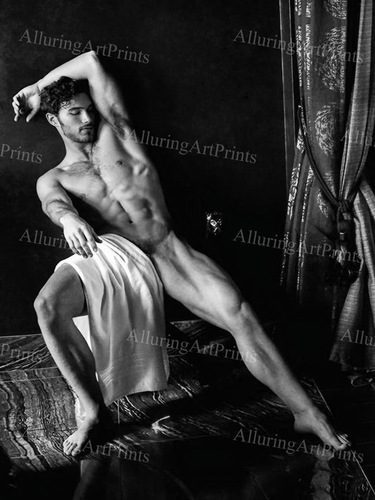 Nude Male Model Muscular - U90
